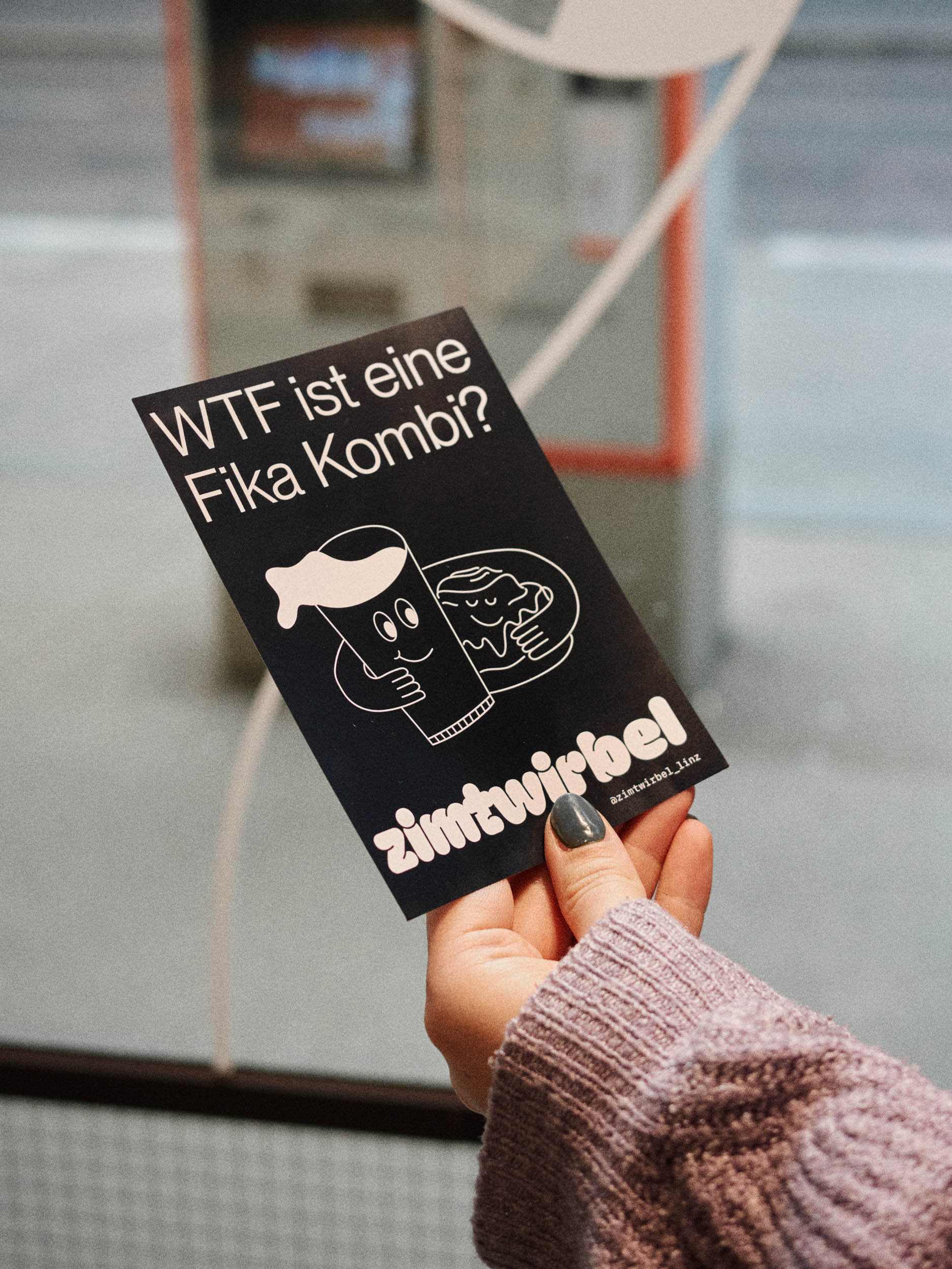 Zimtwirbel Flyer mit Illustrationen