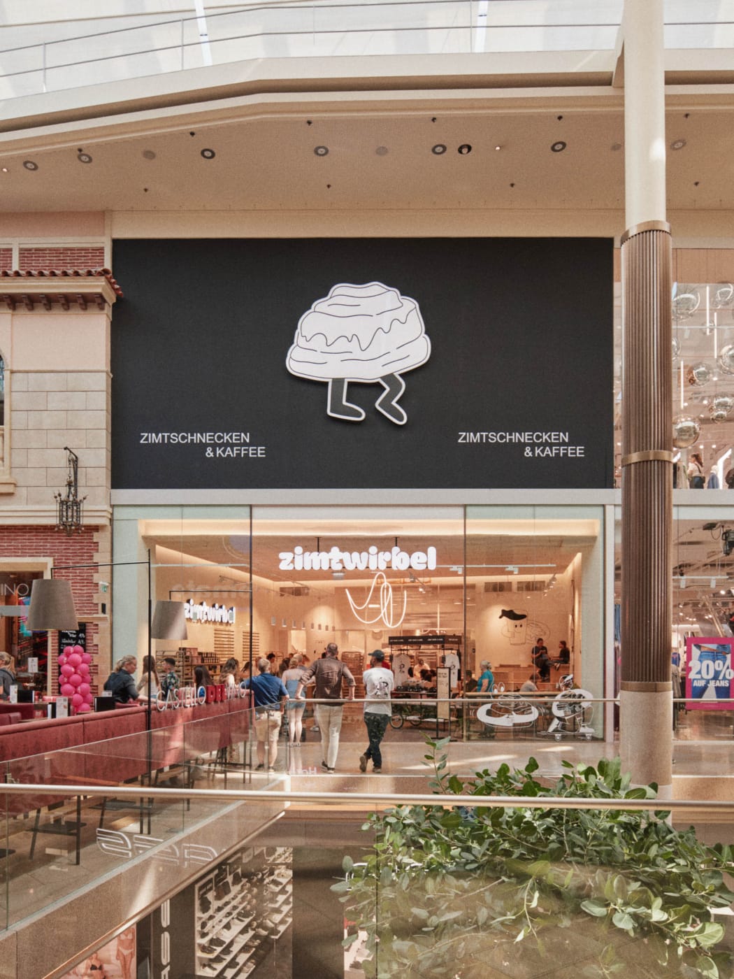Zimtwirbel Store Design im Corporate Design in Kaufhaus
