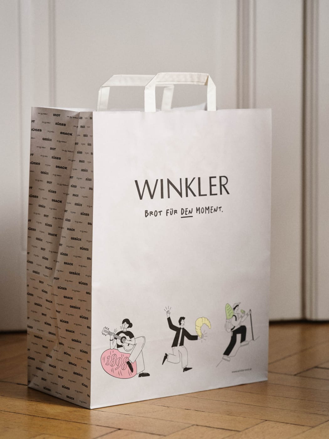 Papiertasche im Corporate Design für die Bäckerei Winkler